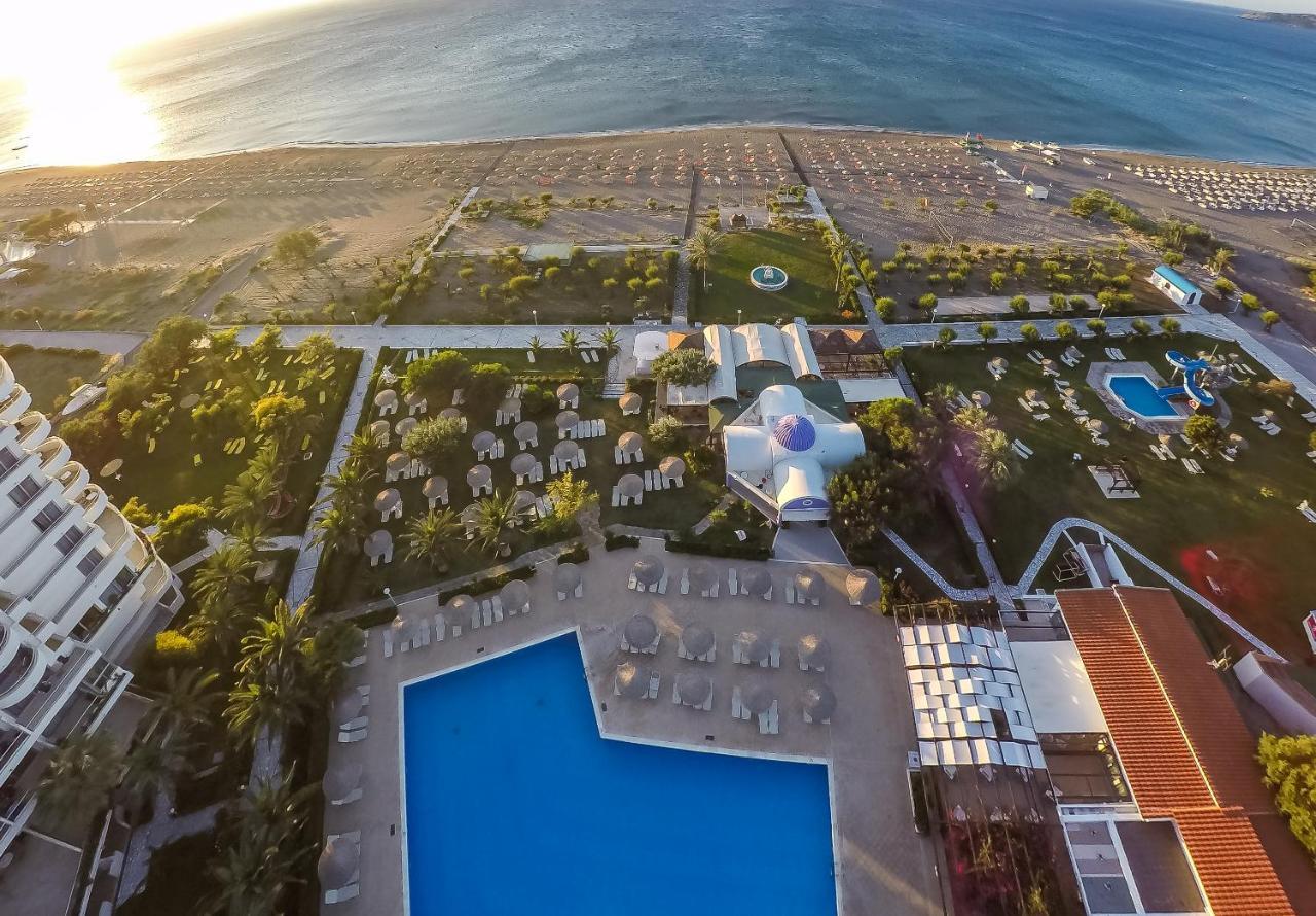 Pegasos Deluxe Beach Hotel Faliraki Eksteriør billede Aerial view of the hotel